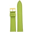 Genuine Leather Watch Band Pearl Finish Lime 12mm