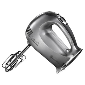 Marco Pierre White by Russell Hobbs 14070 300W Hand Mixer in brushed aluminium with 16 speed settings