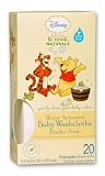 Disney Baby Washcloths, Powder Fresh, Water Activated, 20-Count (Pack of 2)