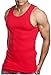 ToBeInStyle Men's Single A-Shirt Tank Top Muscle Shirt - Medium - Red