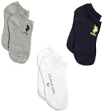 U.s. Polo Assn. Boys 2-7 Three Pack Dh Quarter Crew Socks