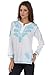 Sakkas Paisley Embroidered Cotton Long Sleeve Blouse