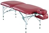 Adapta Massage Table - Aluminum - Maroon