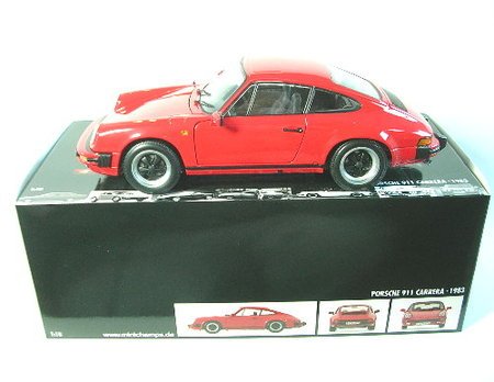 Childrens Toyshop  Toys : Diecast Model Porsche 911 Carrera (1983) in Red (1:18 scale)