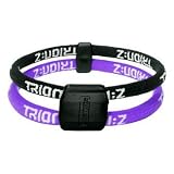 TrionZ Magnetic Ionic Therapy Bracelet (Black/Purple) (Small)