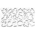 Wilton 2308-1132 Metal Cookie Cutter Set of 18
