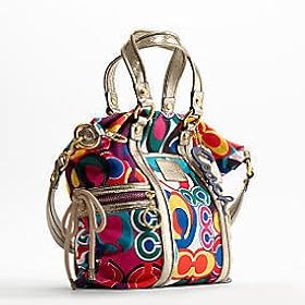 Coach Signature Poppy Spotlight Shoulder Bag Purse