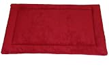 Polar Fleece Quilted Dog Pad - Medium - 20 X 30 - RED