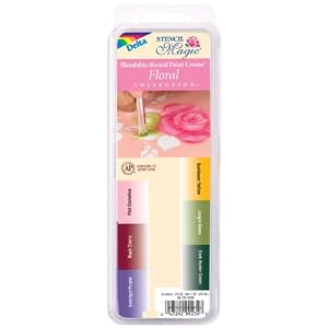 DELTA-Stencil Magic Stencil Paint Cremes - Floral