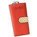 Doinshop New Fashion Lady Women Long Purse Clutch Wallet Zip Bag Card Holder (red)