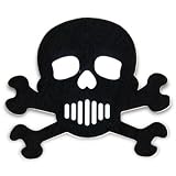 Pastease Black and White Skull Nipple Covers