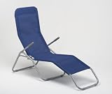 GARDEN SUN LOUNGER, SUN BED, RECLINER, GARDEN FURNITURE # NAVY
