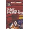 Analyser les textes de communication