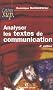 Analyser les textes de communication