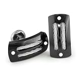 Edward Mirell - Black Titanium and Silver Sport Cuff Links