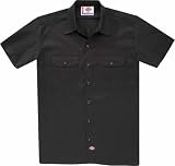 Dickies Herren Kurzarm Hemd SHORT SLEEVE WORK SHIRT, BLACK, 2XL