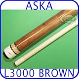 Aska Pool Cue L3000 Brown with Black Hard Cue Case