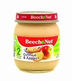 Beech-Nut Oatmel with Apples Stage 2,  4 Ounce Jars (Pack of 12)
