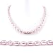 AugustinaJewelry Single Strand 18 Inch 6-7mm purple Oval Shape Freshwater Cultured Pearl Necklace