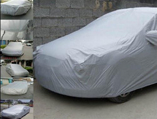 Excellent Silver Full Car Cover Protector Sun UV Protective Dust Moist XL Extra Large Size 5x1.85x1.5m (196"x73"x59") +(US Local Shipping)