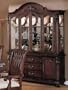 China Cabinet Buffet Hutch - Traditional Dark Cherry Finish