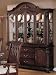 China Cabinet Buffet Hutch - Traditional Dark Cherry Finish