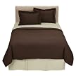 Home Chocolate Easy Care Duvet Set - King