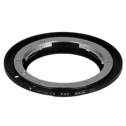 Fotodiox Pro Lens Mount Adapter, for Nikon Lens to Canon EOS Camera Body for Canon 1D, 1DS, Mark