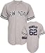 Joba Chamberlain Jersey: Adult 2010 Majestic Road Grey Replica #62 New York Yankees Jersey