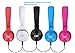 Termichy Wired Kids Headphones with Microphone and Share Port, Foldable Lightweight Adjustable Stereo Headset for Cellphones Smartphones iPhone iPod Laptop Computer and More (White)