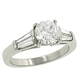Flyer Fit Baguette Diamond Engagement Ring. 55ct ( CZ ct - B00023QL58