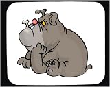 Mouse Pad with animal, animals, dog, bone, mouth, Big