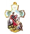 Wooden Wall Cross - Saint Martin Cabellero - 12" Height - MADE IN ITALY