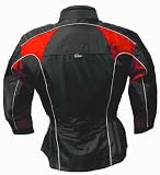 MOTORRADJACKE-Tourenjacke, Sommer- und Wintertauglich, RAISSA-Klimamembrane (Z-Liner) XL schwarz-rot [STREET CYCLE]