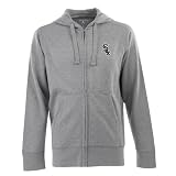Chicago White Sox MLB "Full Zip Hood" Men's Sweatshirt (Heather Grey)