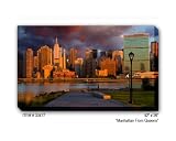 MANHATTAN FROM QUEENS - Gallery Wrapped, Stretched Canvas Photograph