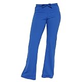 Royal Blue Low Rise Flared Comfortable girls and womens jersey louge pajama or sports pants. 5 Adult sizes