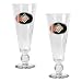 Baltimore Orioles MLB 2pc Pilsner Glass Set with Baseball on stem - Oval Logo by Great American Products