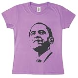 Obama - Silhouette Juniors T-Shirt - Lilac