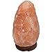 AMSkart Himalayan Crystal Salt Lamp Natural Shape with Dimmer Switch and Wooden Base, 6.5 - 7.5 Inch, 3 - 6 lbs
