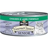 Nutro MAX CAT Gourmet Classics Chicken and Lamb Canned Cat Food for Senior Cats 5.5 oz.