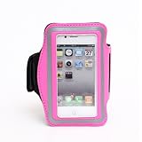 Slim Trendy Sport Armband Cover Case For Apple iPhone 4 4S(Hot Pink)