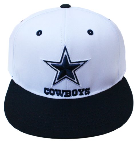 Dallas Cowboys Two Tone White/Navy Basic Snapback Adjustable Flatbill Hat