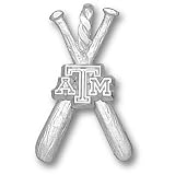 Texas A&M University ATM Bats Pendant (Silver)