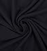 Our Precious Women's Casual Long Sleeve Lace Hem A-Line Shirt Dress Tunic Tops Black L