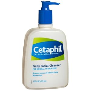 Cetaphil Daily Facial Cleanser, for normal to oily skin, 16.0 -Ounce Bottles (Pack of 2)