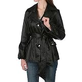 A.B.S by Allen Schwartz - ABS Bell Sleeve Rain Coat with Satin Double Collar