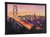 Trio-Leuchten 2556011-00 LED-Bild San Francisco, 6V, 5W, 90 x 60 cm (78 LEDs), Rahmen schwarz