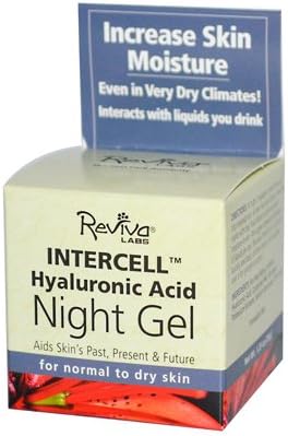 New - Reviva Labs InterCell Night Gel with Hyaluronic Acid - 1.25 oz