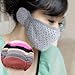 Famixyal Top Quality 10 Pcs Fashion Women Mouth-muffle Thickened Face Mask Lovely Polka Dot Double Cotton Mouth Mask Adult Warm Dust Masks Cloth Surgical Mask with Warm Earmuffs Safety Particle Respirator Filters Bacteria Protection Face Gauze Mask